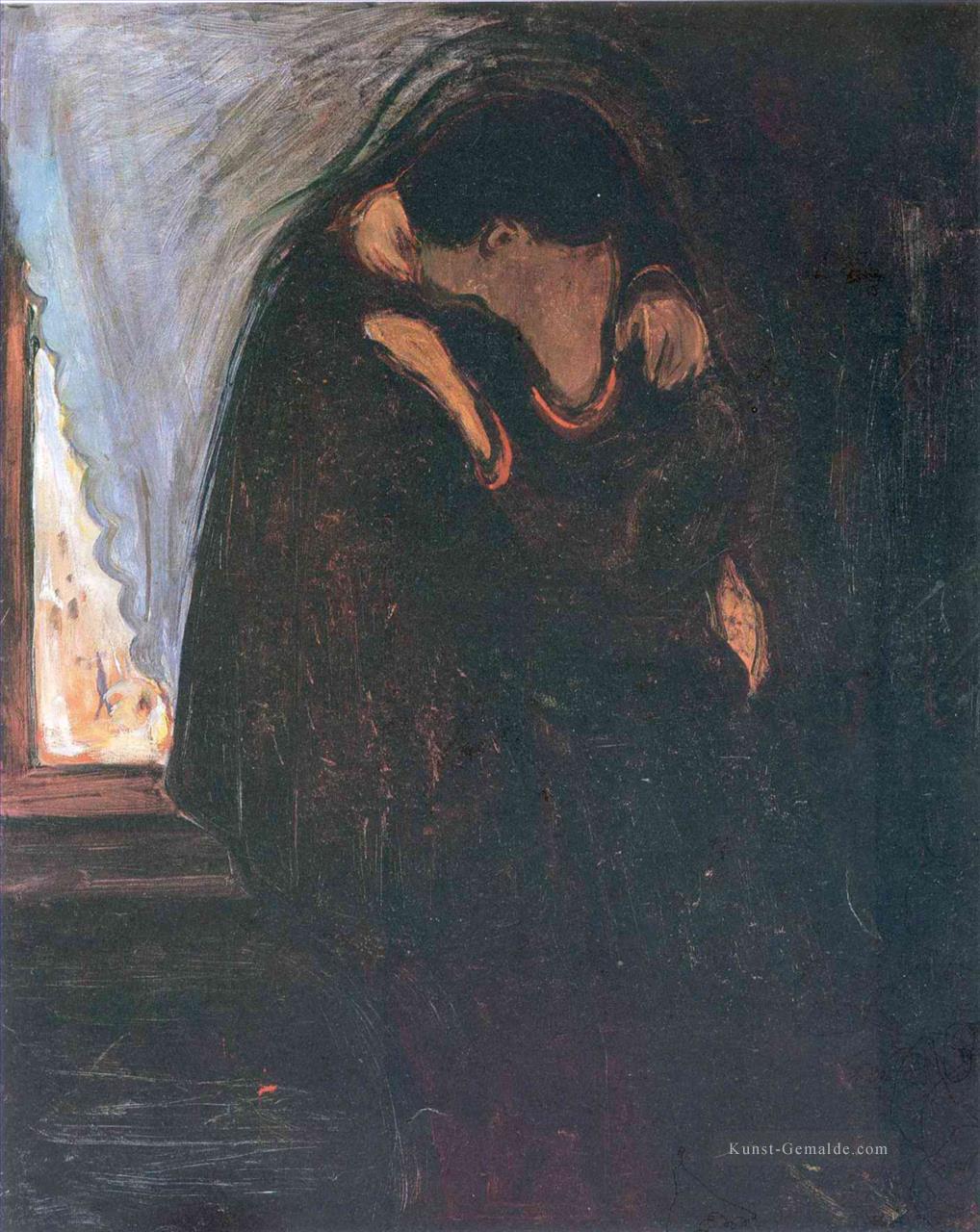 Kuss 1897 Edvard Munch Ölgemälde